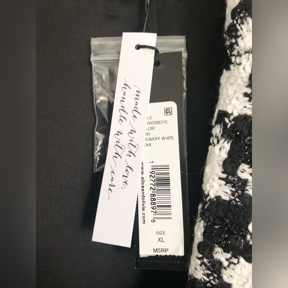 Alice + Olivia Colley Long Tweed Coat - Picture 15 of 16